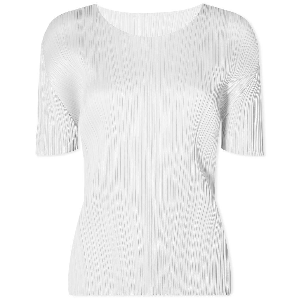 Women's Basics Pleats T-Shirt Grey