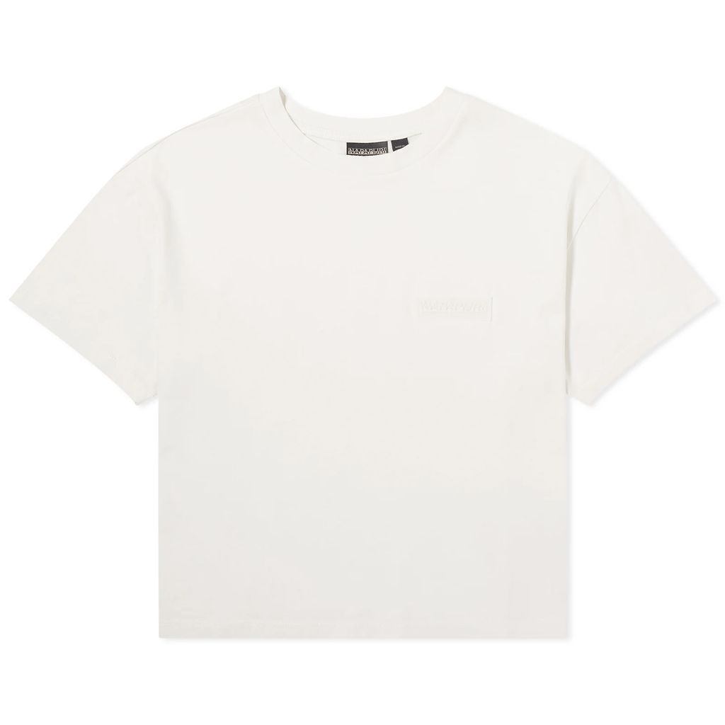 Women's Patch Logo Cropped T-Shirt White Whisper