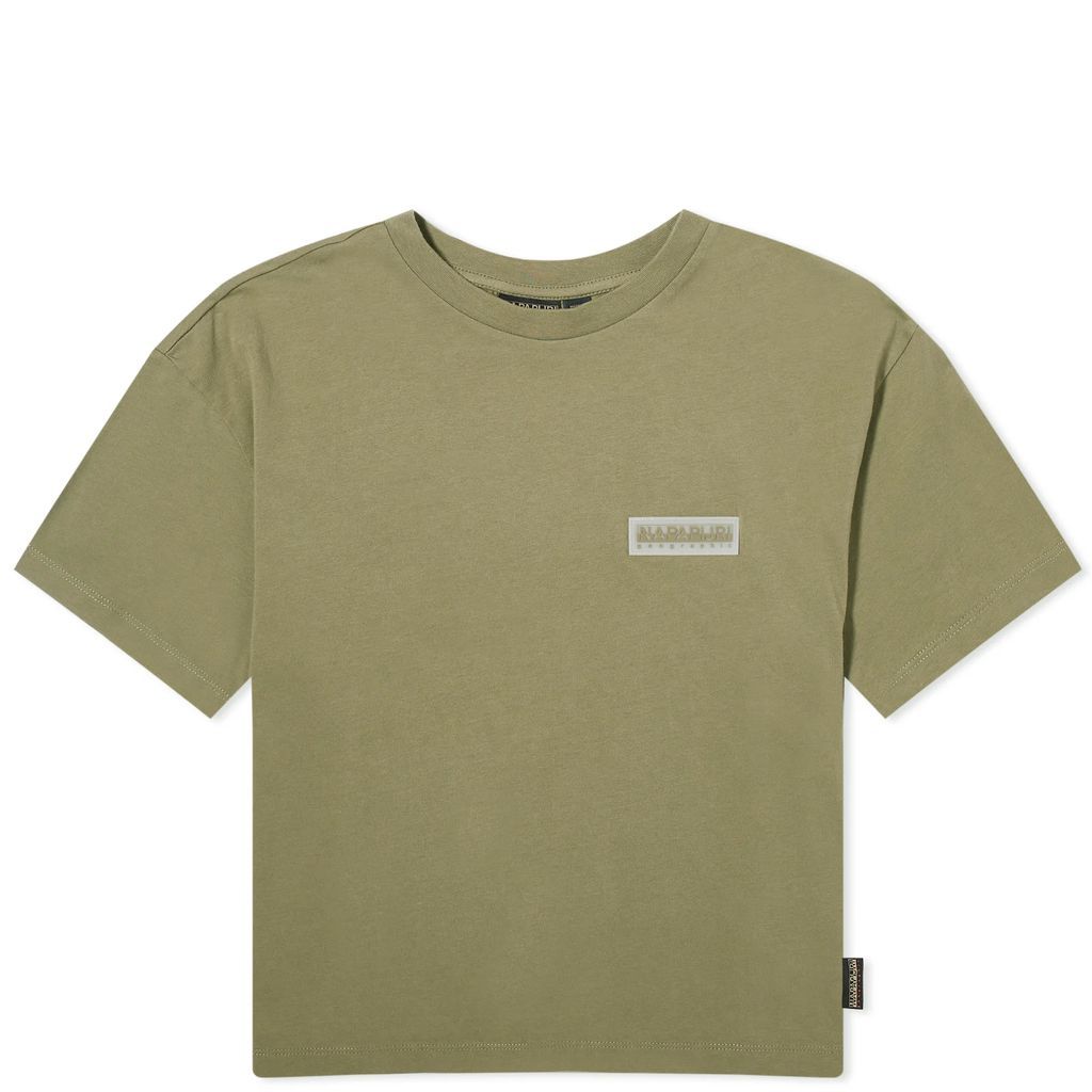 Women's Patch Logo Cropped T-Shirt Green Lichen