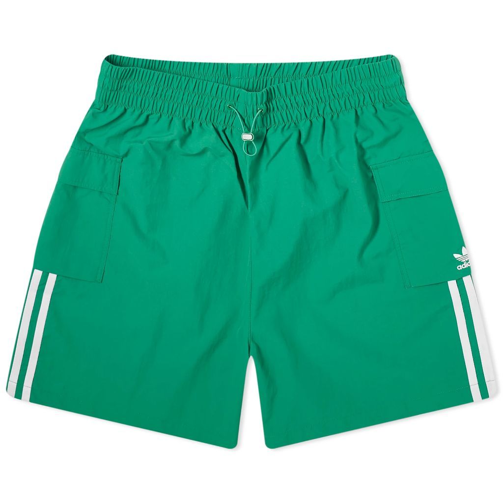 Women's 3 Stripe Cargo Shorts Green