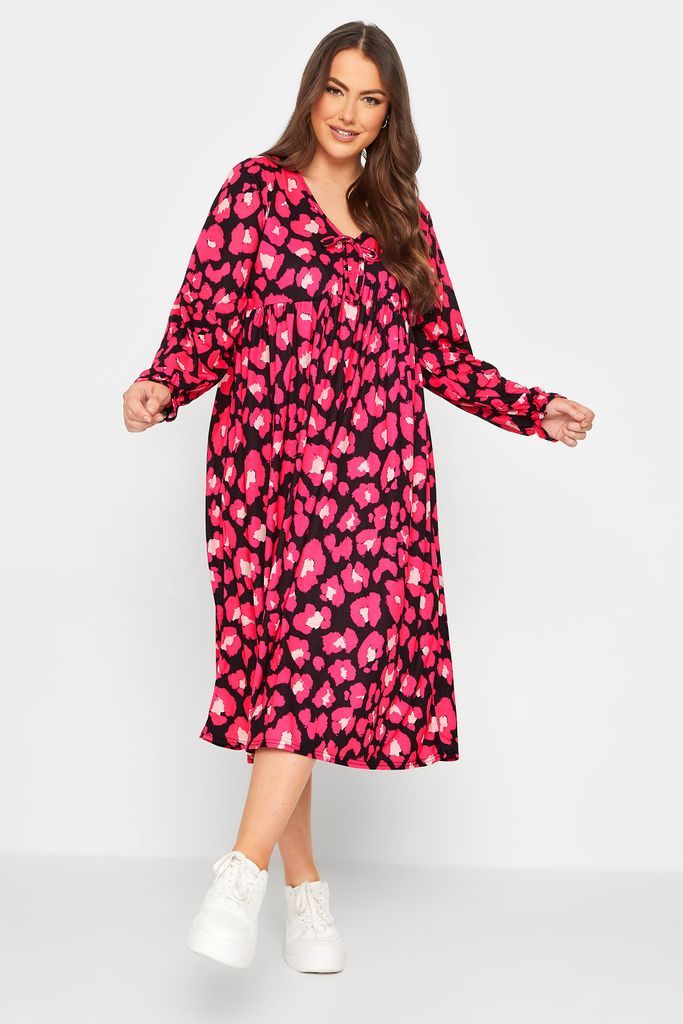 Curve Pink Animal Print Dress, Women's Curve & Plus Size, Limited Collection