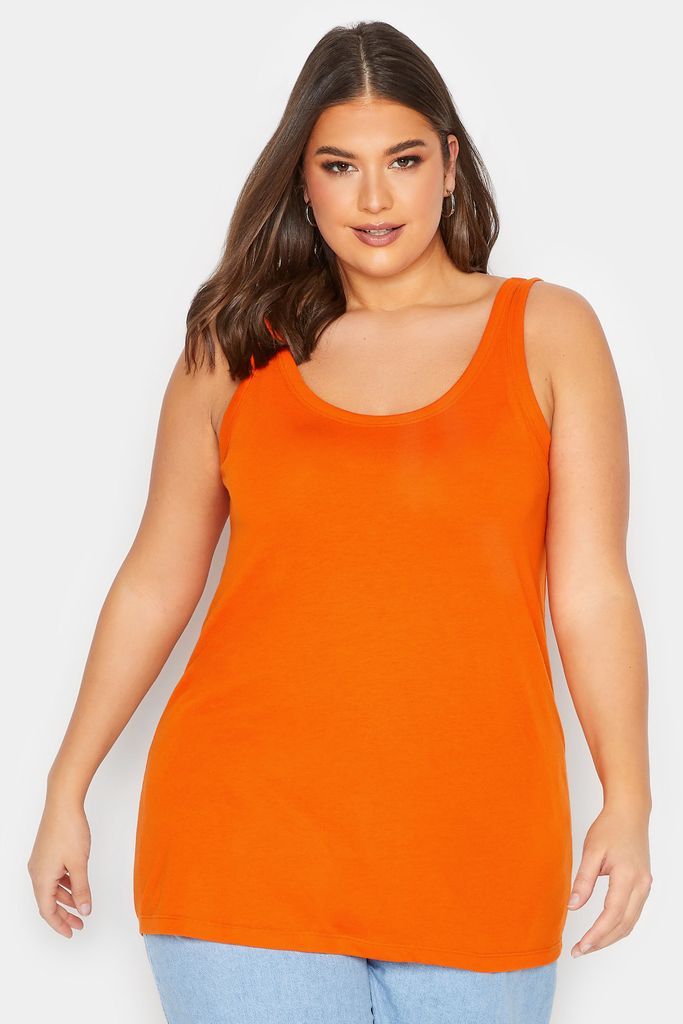 Curve Orange Vest Top, Women's Curve & Plus Size, Yours