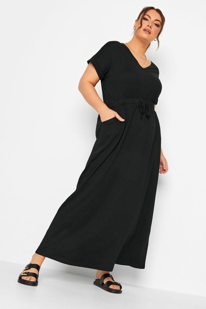 Curve Black Maxi Tshirt Dress, Women's Curve & Plus Size, Yours