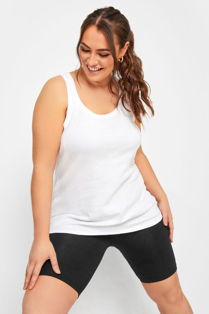 Curve Black Essential Cotton Stretch Cycling Shorts, Women's Curve & Plus Size, Yours For Good