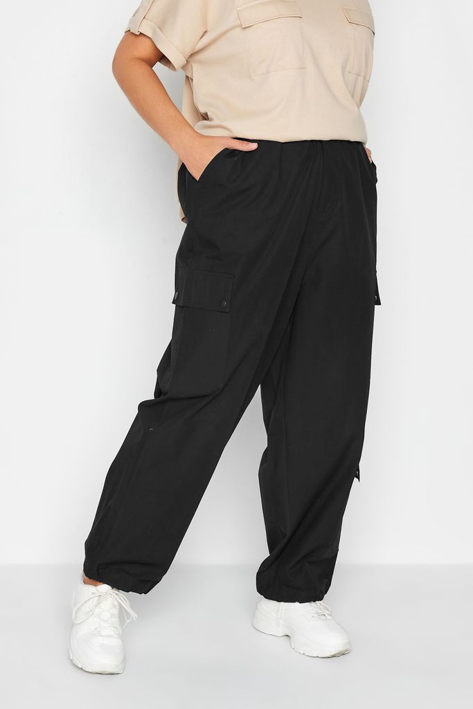 Curve Black Cargo Trousers, Women's Curve & Plus Size, Limited Collection