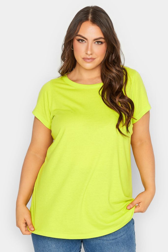 Curve Lime Green Essential Tshirt, Women's Curve & Plus Size, Yours