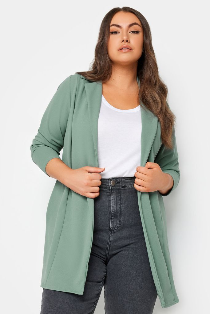 Curve Sage Green Blazer, Women's Curve & Plus Size, Yours