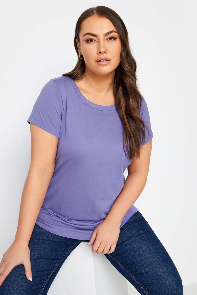 Curve Purple Tshirt, Women's Curve & Plus Size, Yours