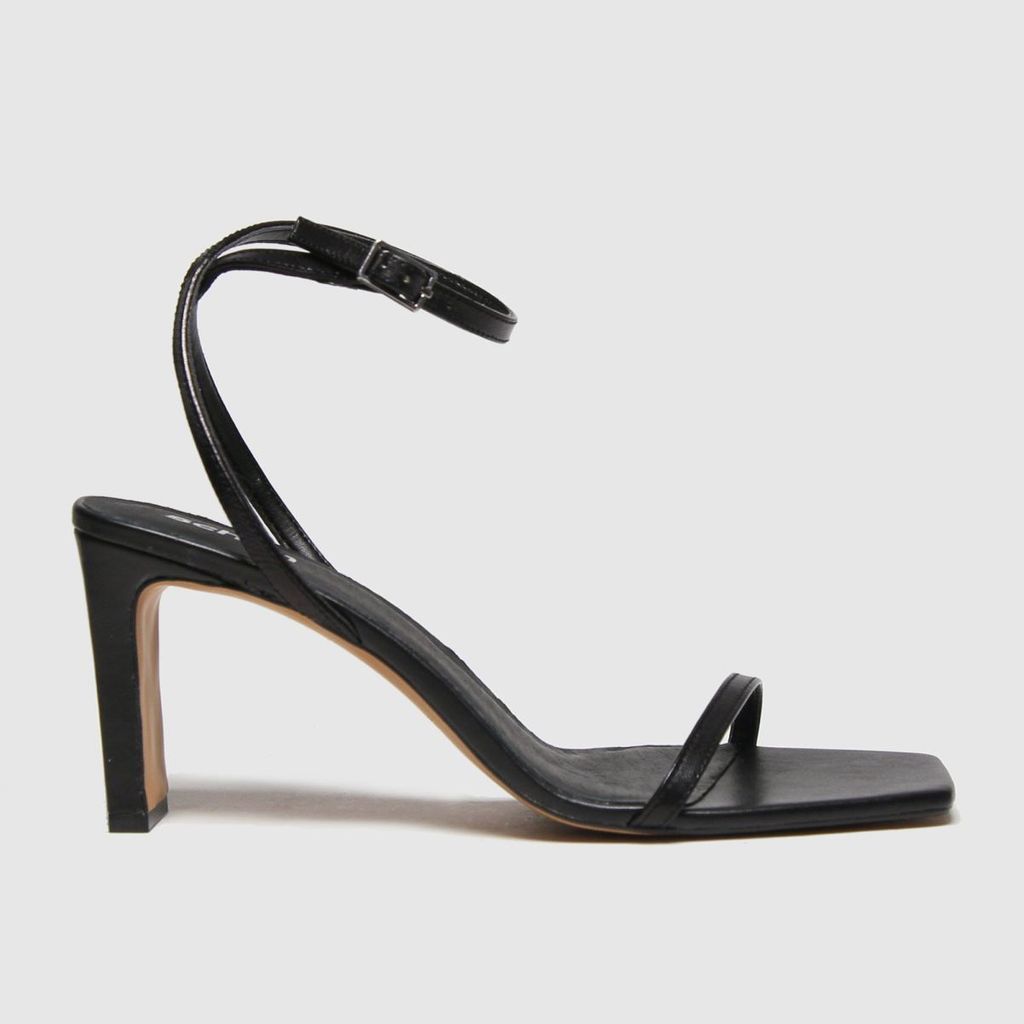 Black Siobhan Two Part Sandals