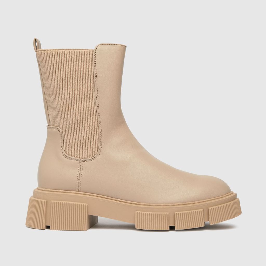 Aniston Chunky Chelsea Boots In Natural