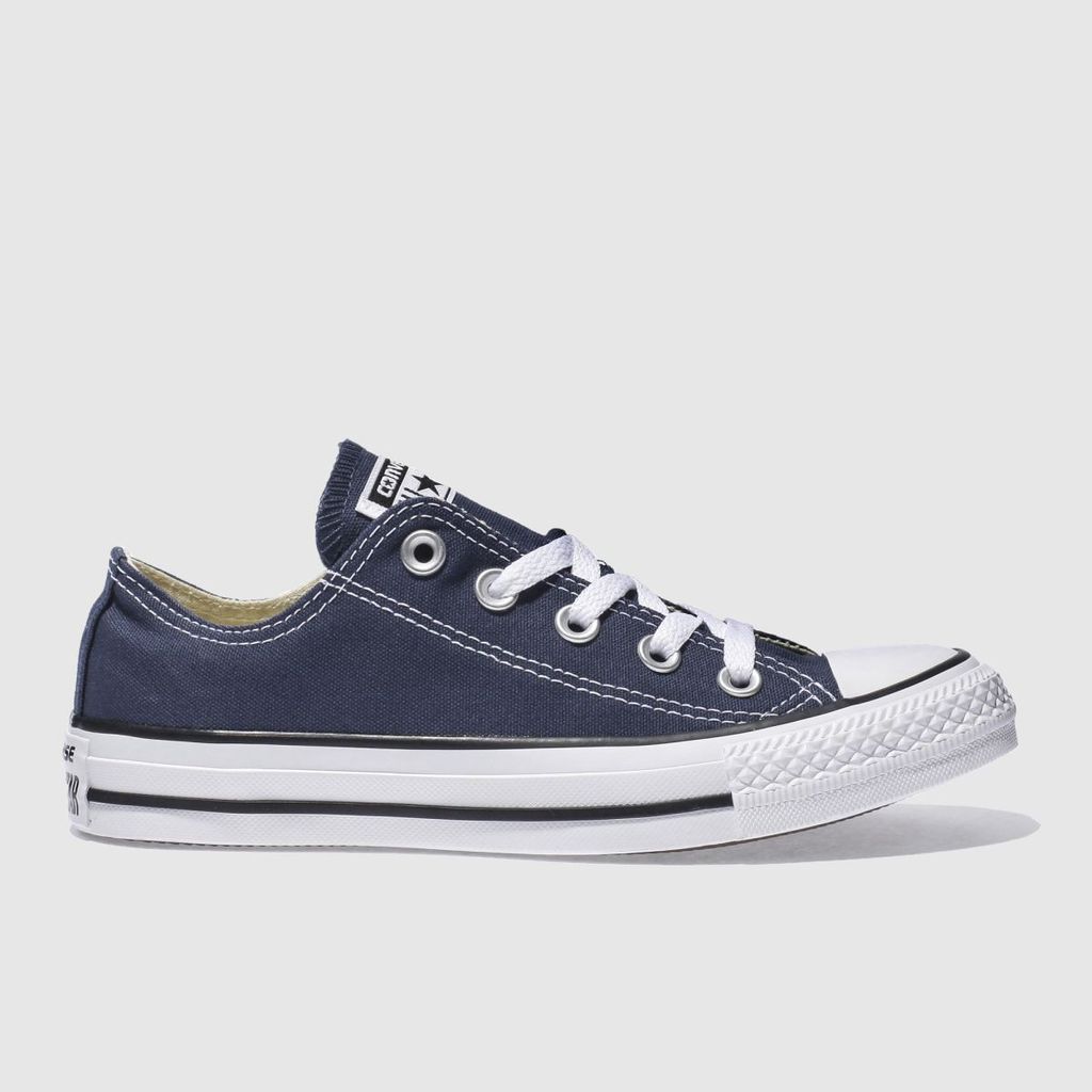 all star ox trainers in navy & white
