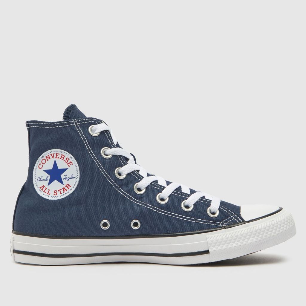 all star hi trainers in navy