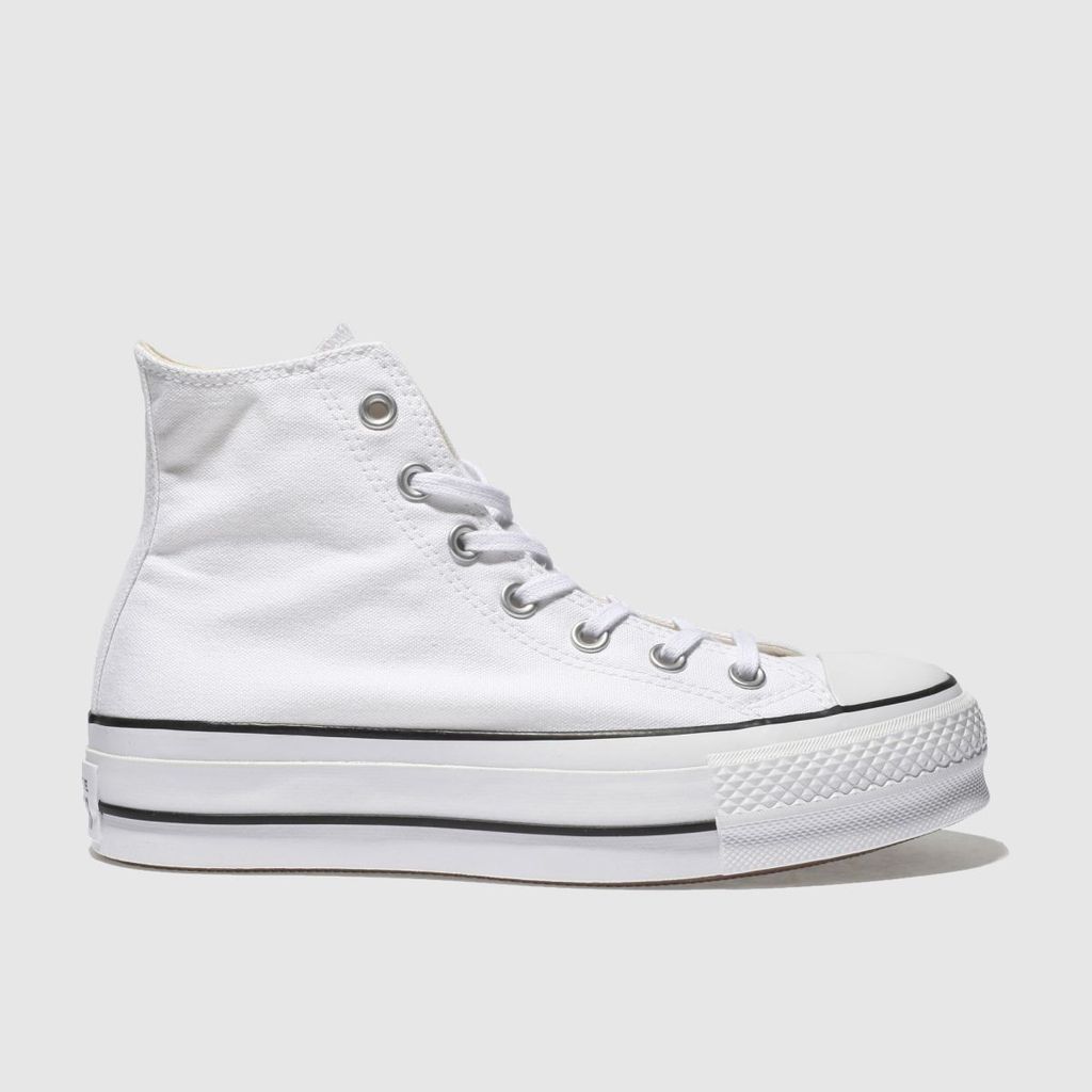 all star lift hi trainers in white