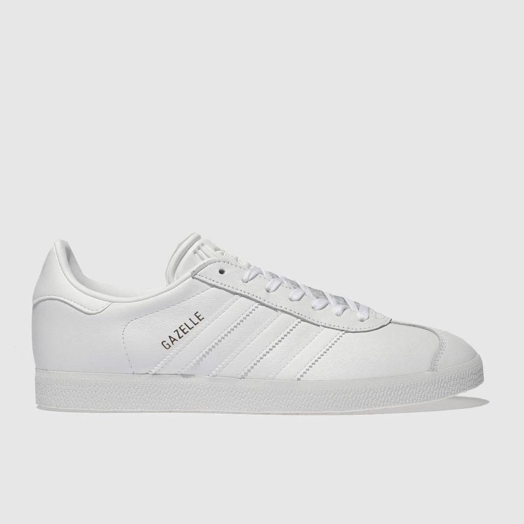 gazelle leather trainers in white