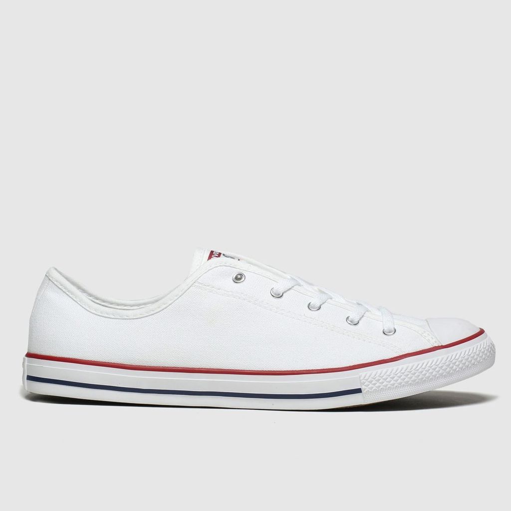 all star dainty gs ox trainers in white