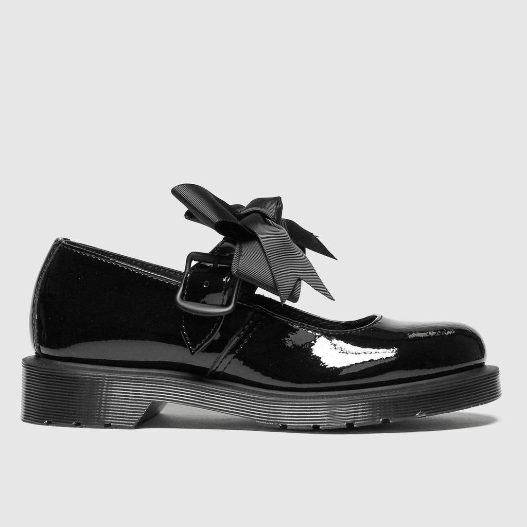Dr Martens mariel patent flat shoes in black
