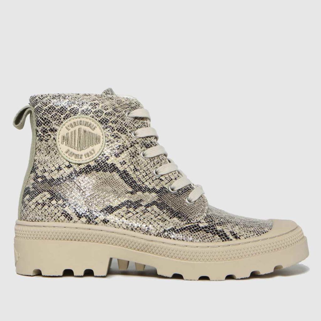 avenue high python trainers in stone multi