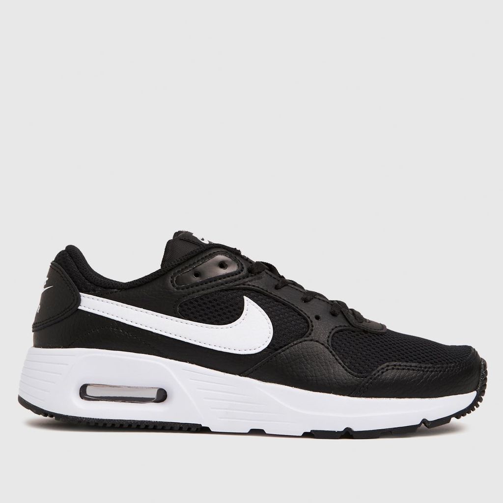 air max sc trainers in black & white