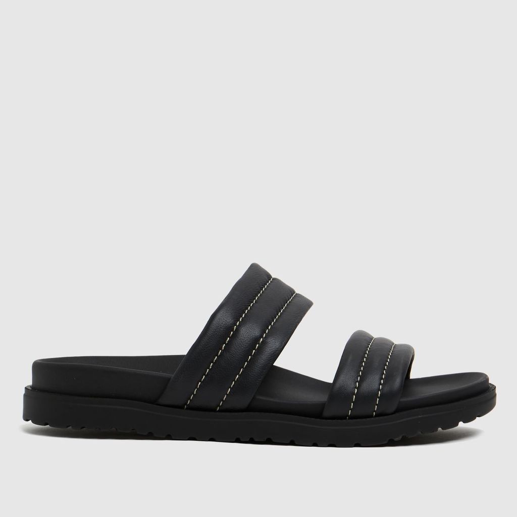 schuh the edit phoebe leather sandals in black