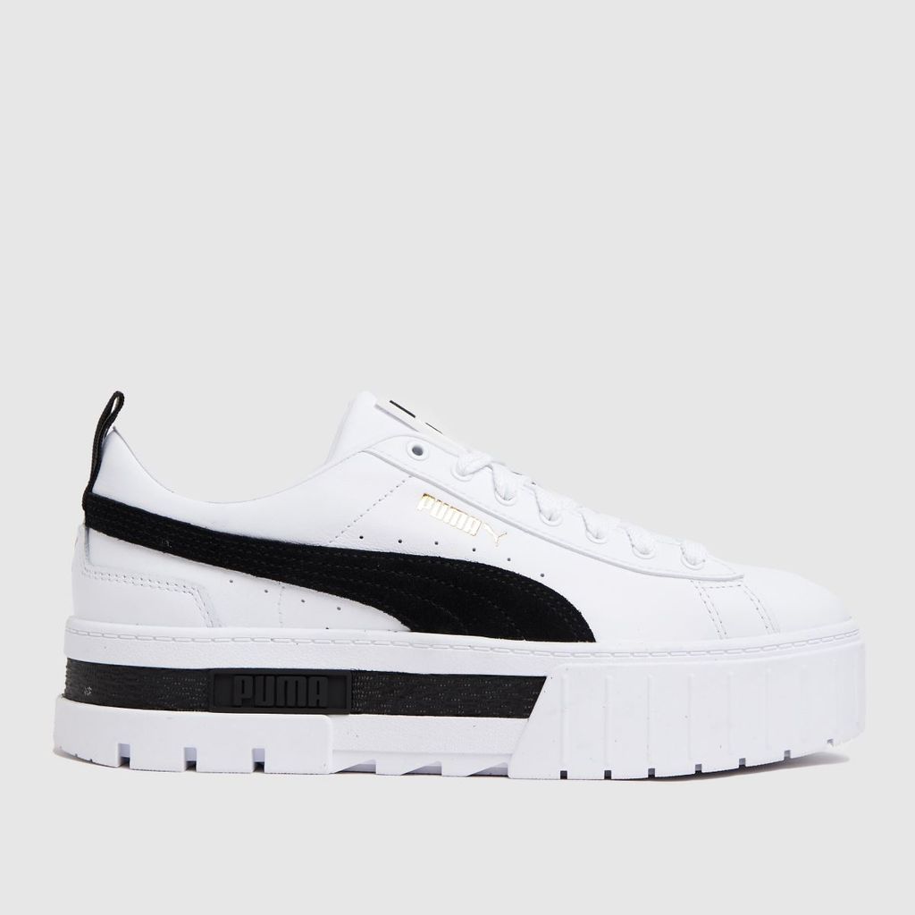 mayze trainers in white & black