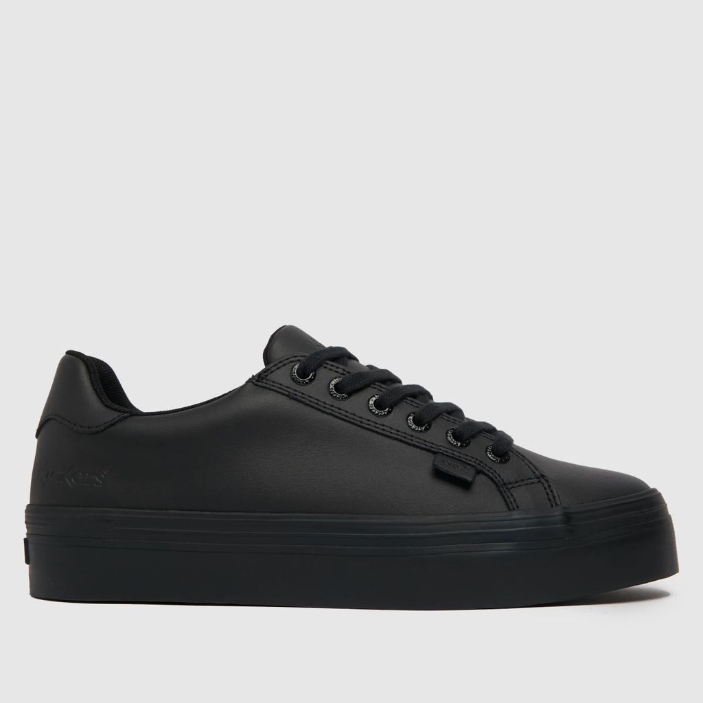 tovni stack mono flat shoes in black