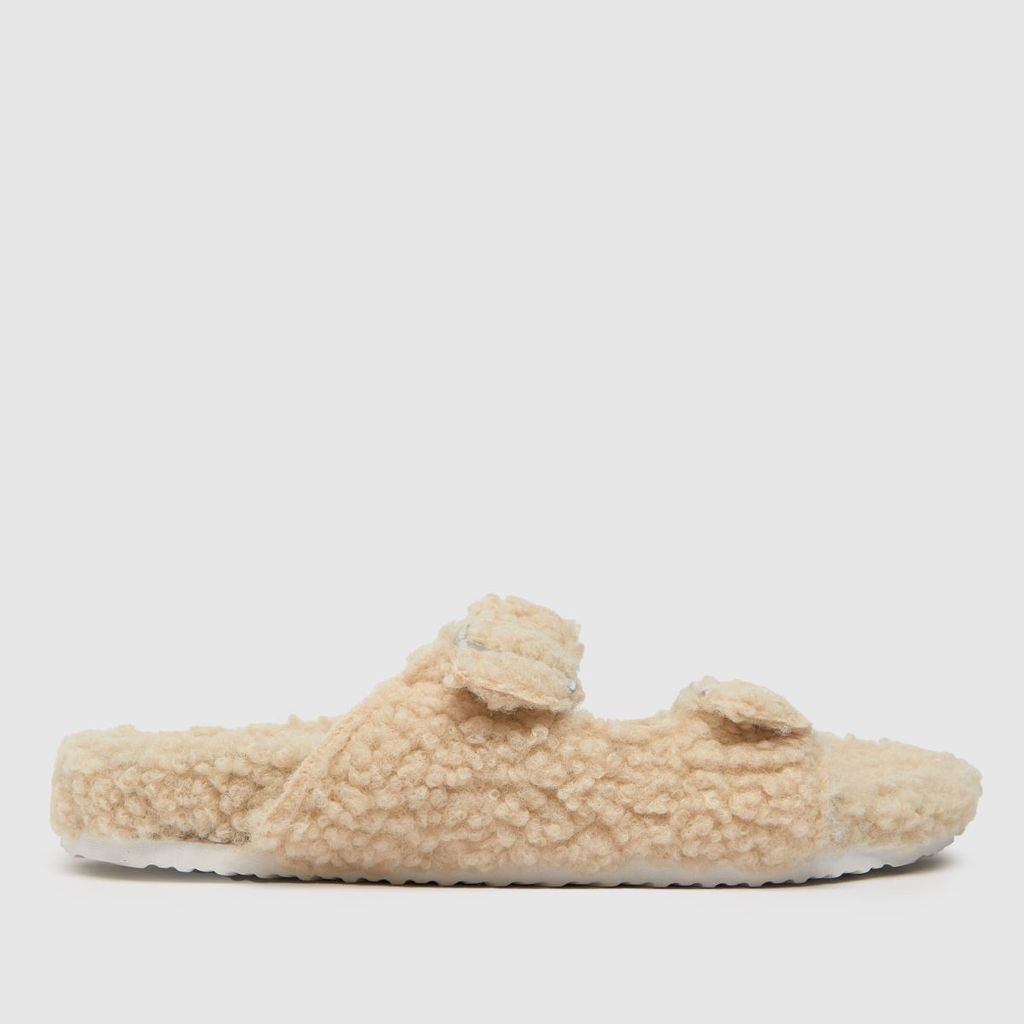 haven borg buckle slippers in beige