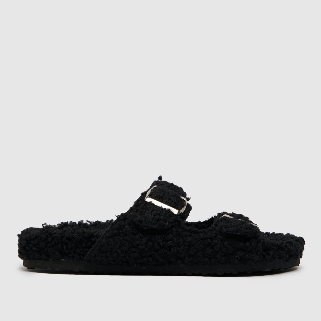 haven borg buckle slippers in black