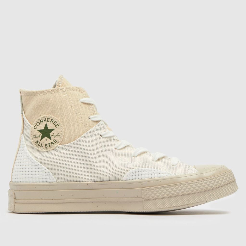 chuck 70 recycled hi trainers in stone