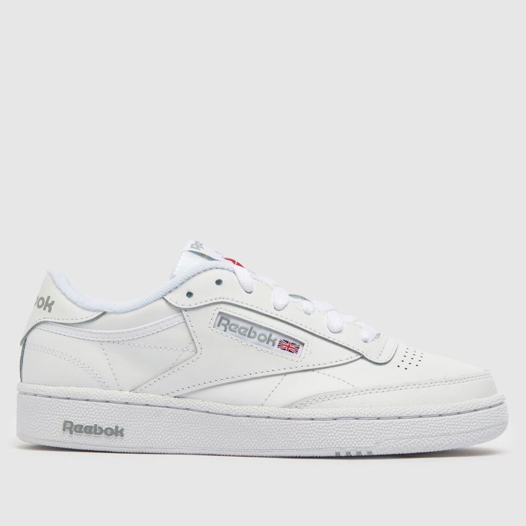 club c 85 trainers in white & grey