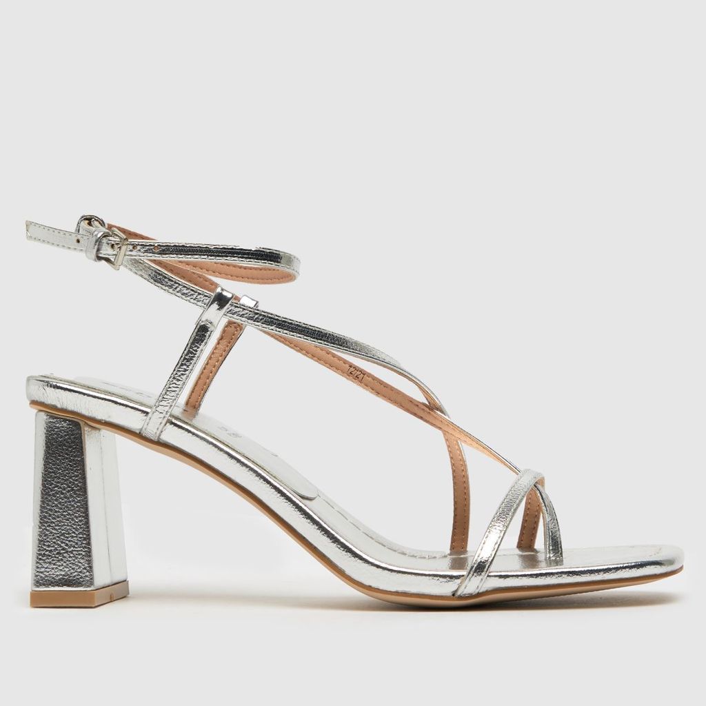 storm strappy sandal high heels in silver