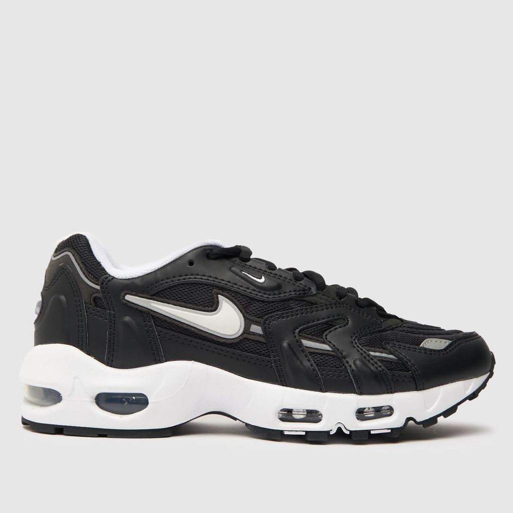 air max 96 trainers in black & white