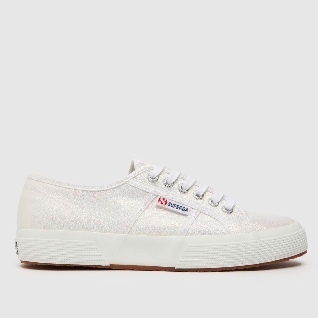 2750 iridescent trainers in white