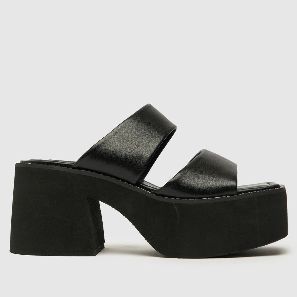 miranda heeled mule high heels in black