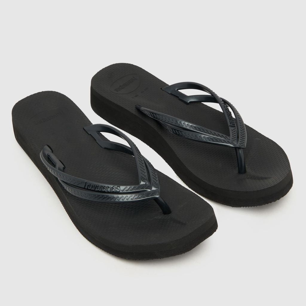 wedges sandals in black