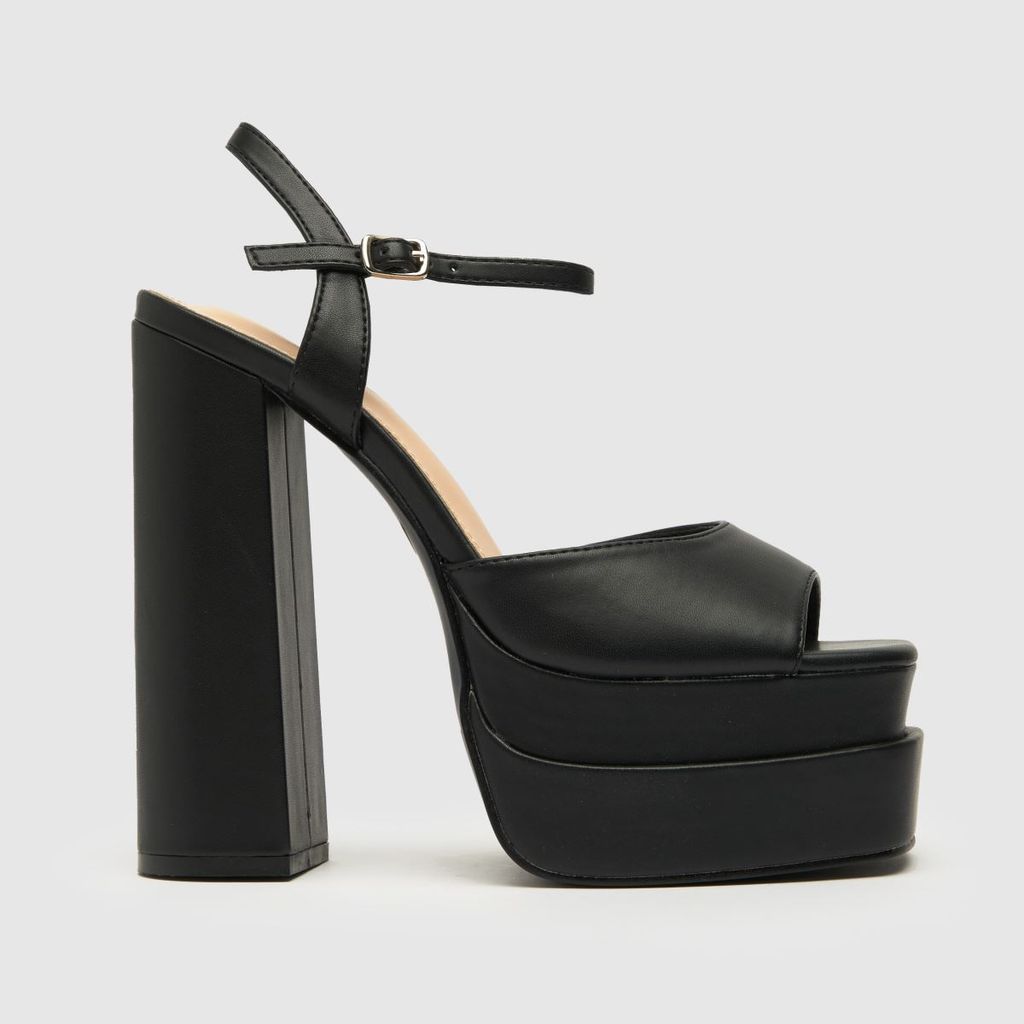 shay platform high heels in black