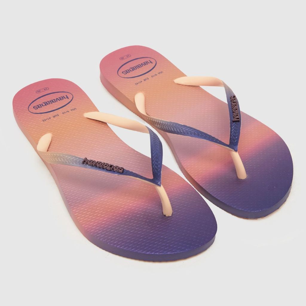 slim gradient sunset sandals in multi