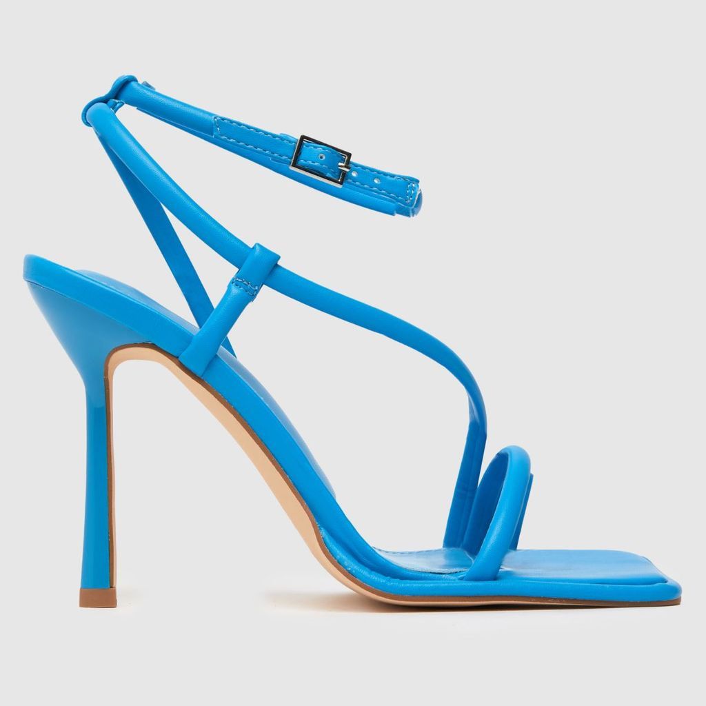 santana strappy high heels in blue