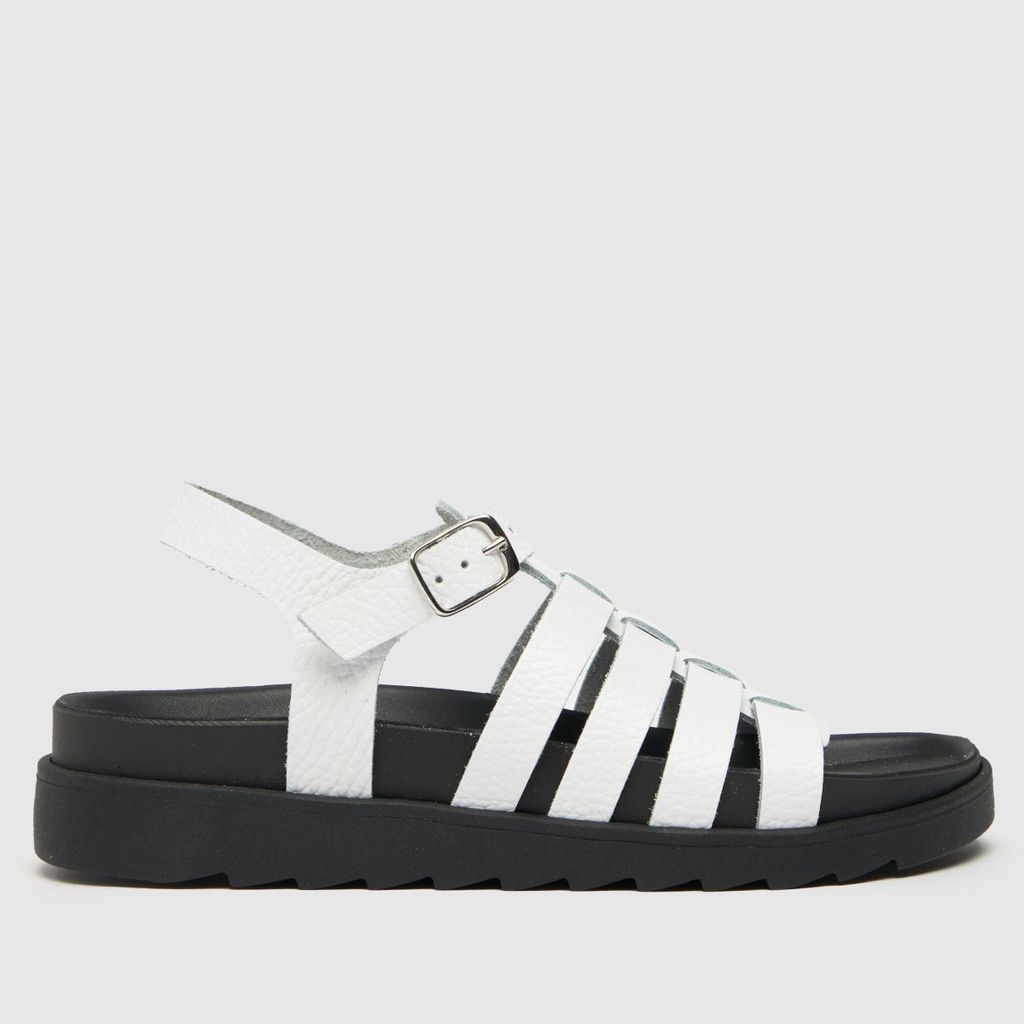 tilly chunky fisherman sandals in white