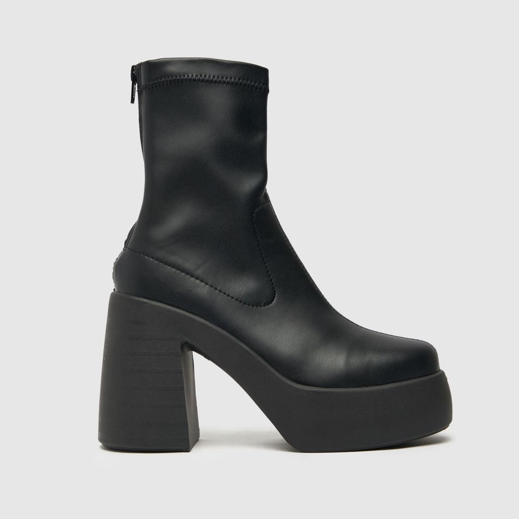 abel chunky platform boots in black