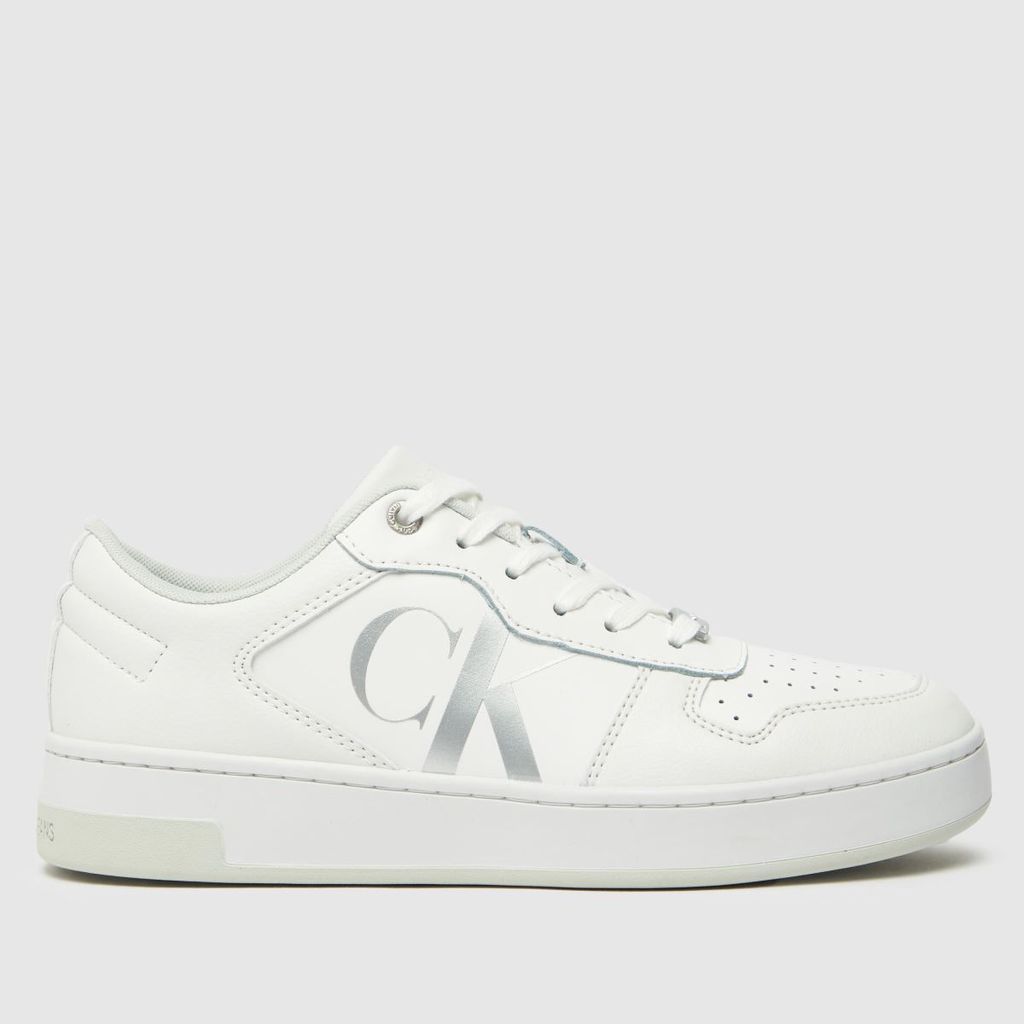 basket cupsole trainers in white