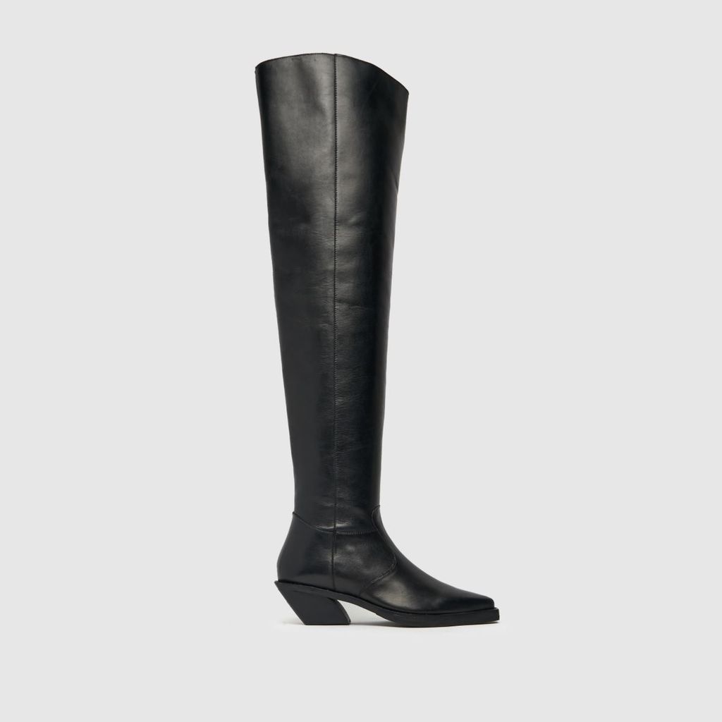 kyla over the knee boots in black