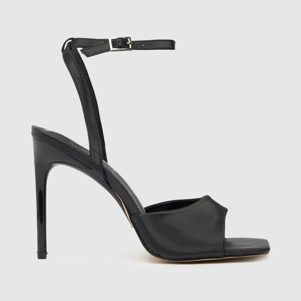 sienna square toe high heels in black