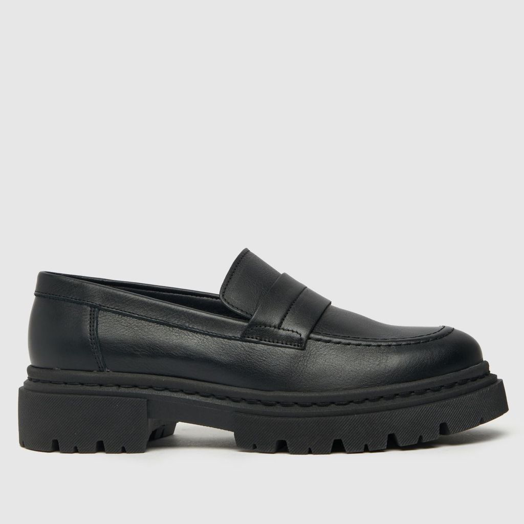 remi loafer flat shoes in black