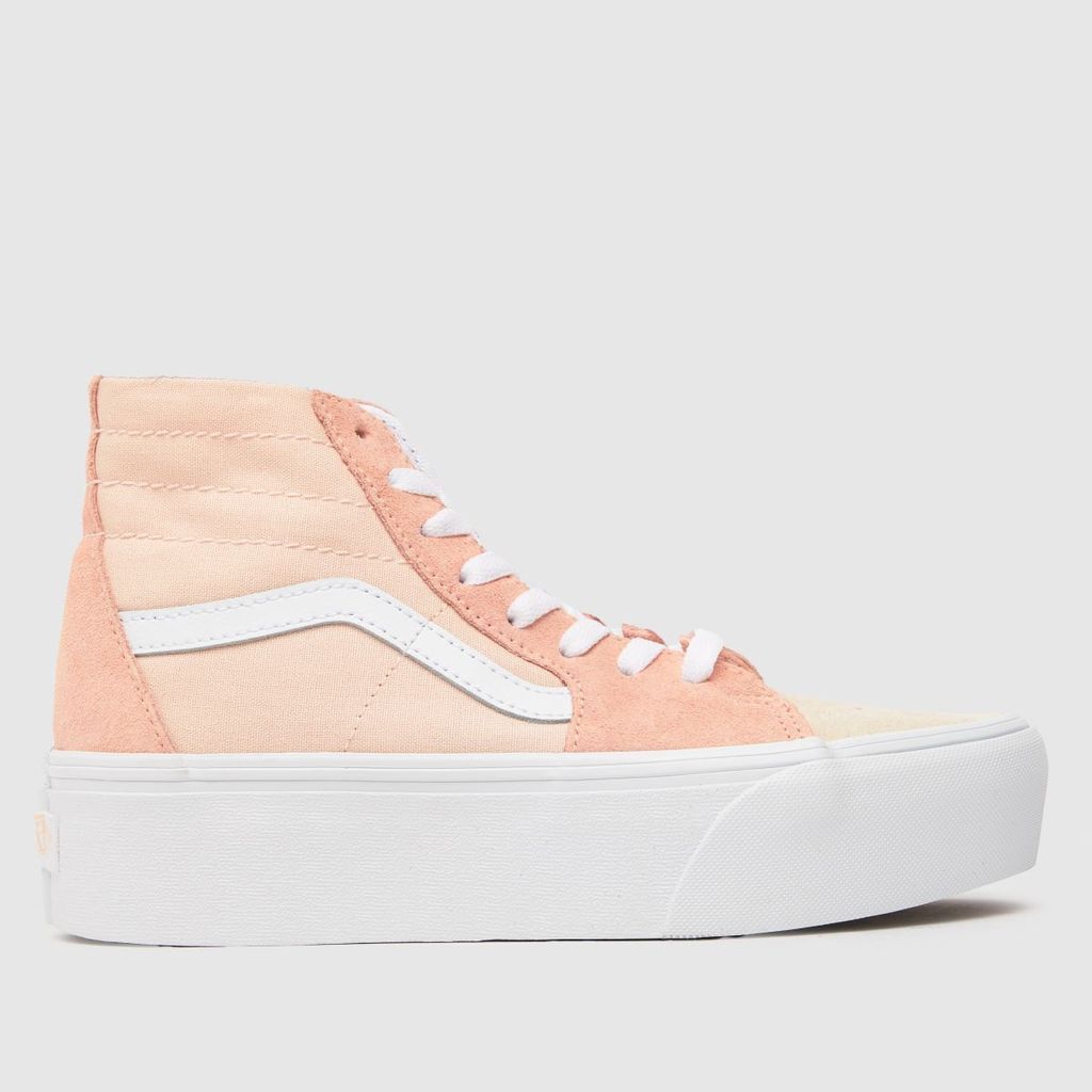 sk8-hi tapered stackform trainers in peach