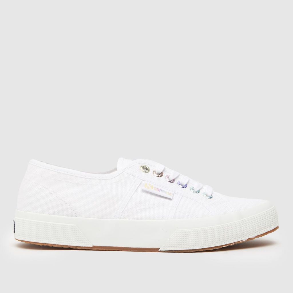 2750 pastel eyelets trainers in white