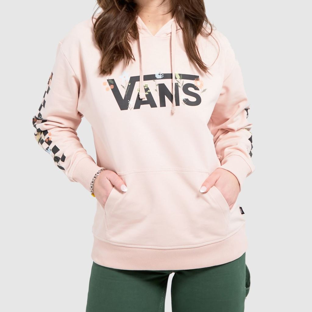 wyld ditsy hoodie in pale pink