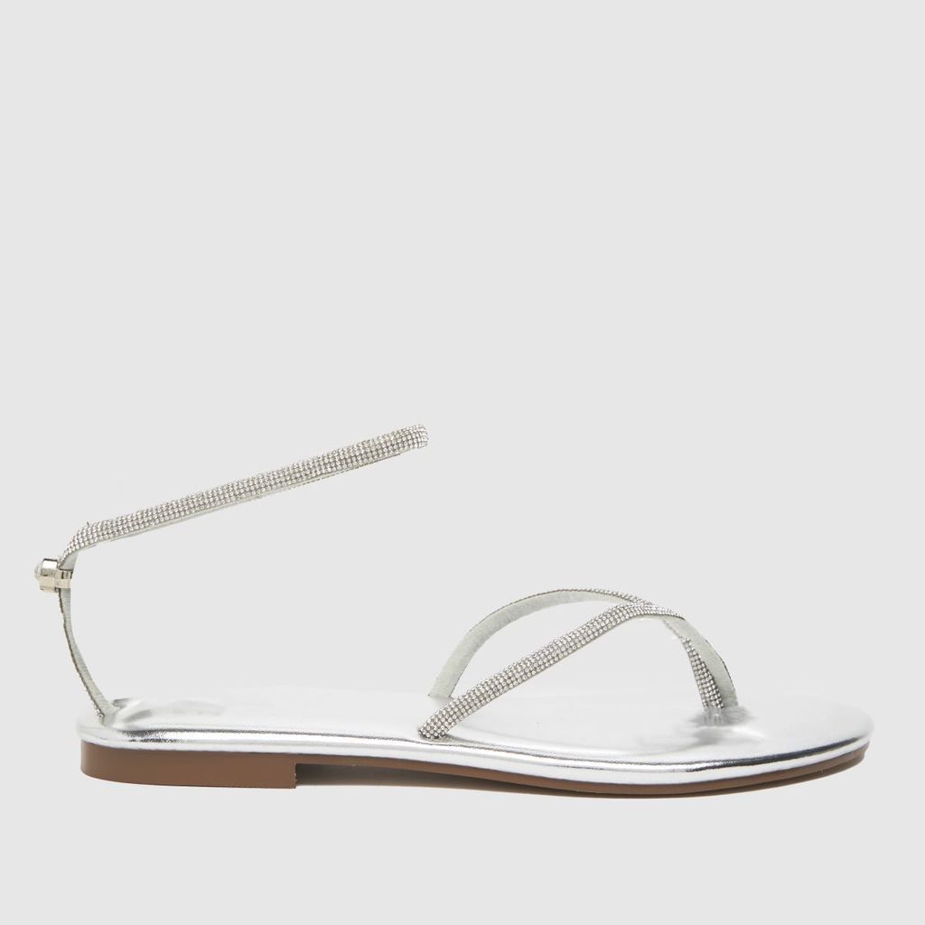 elio sandals in silver