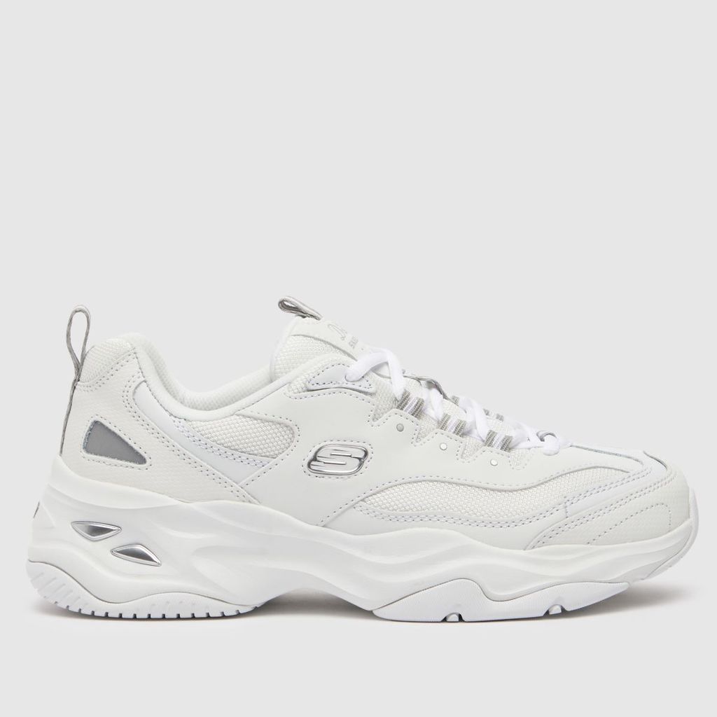 dlite 4.0 trainers in white & grey