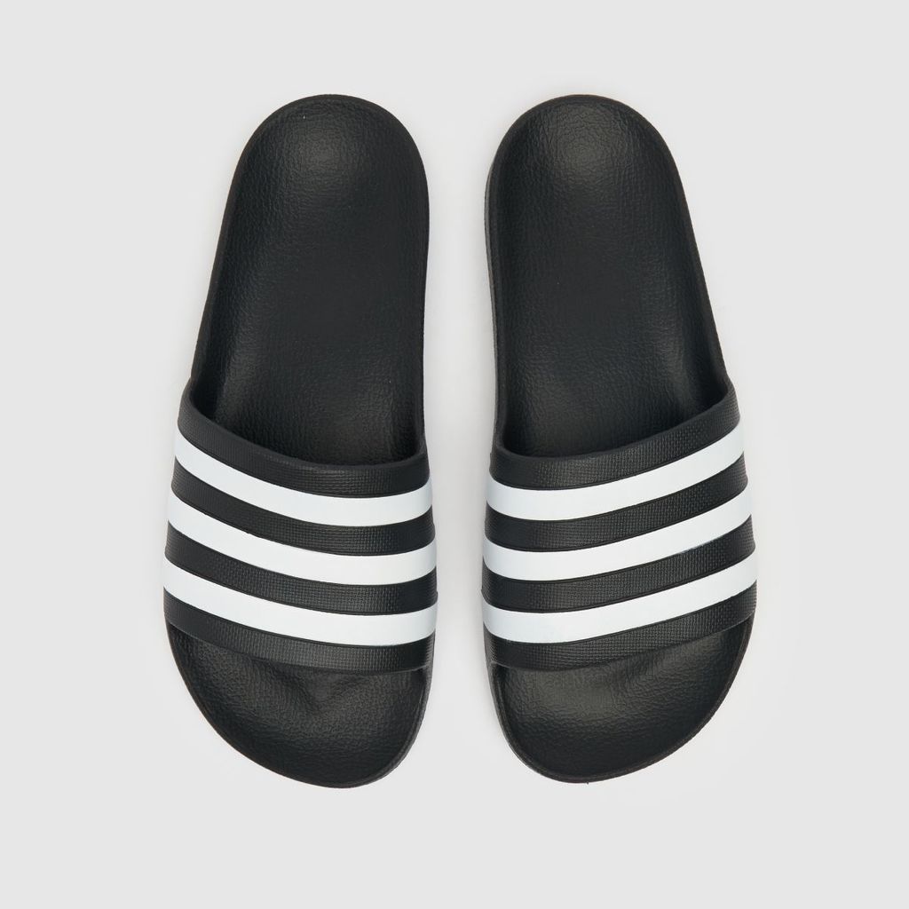 adilette aqua sandals in black