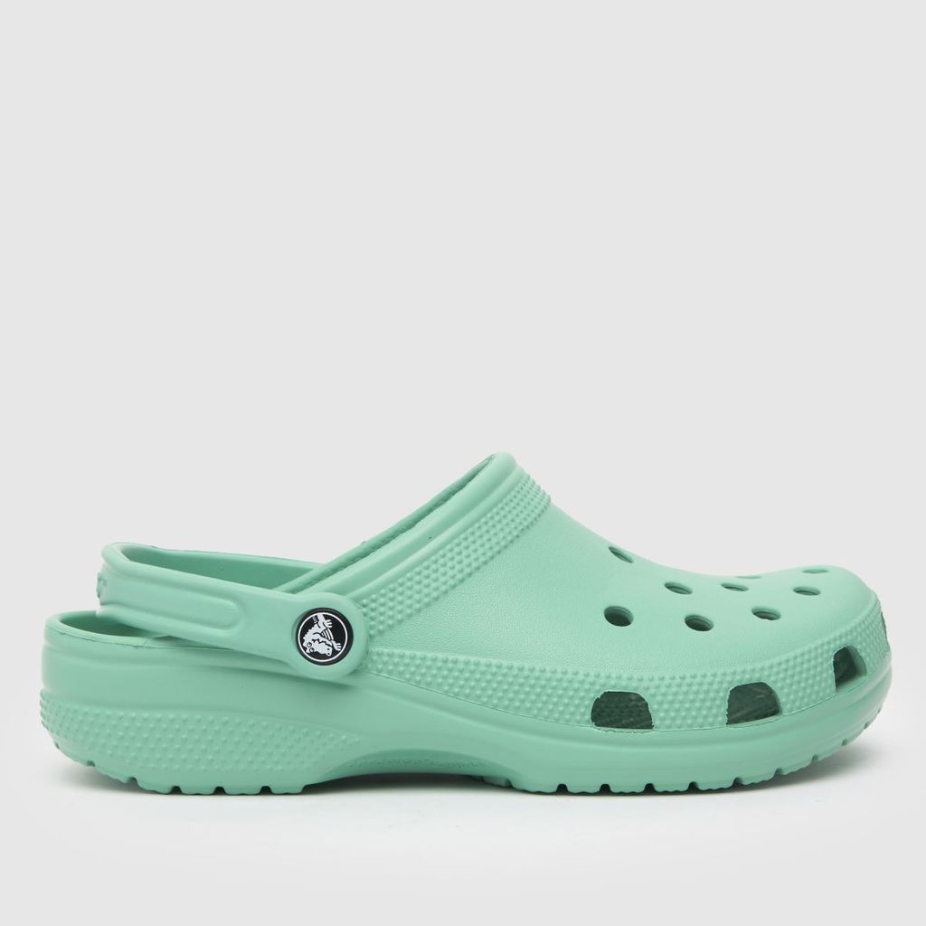 classic clog sandals in light green
